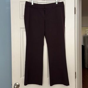 Loft dark plum trousers